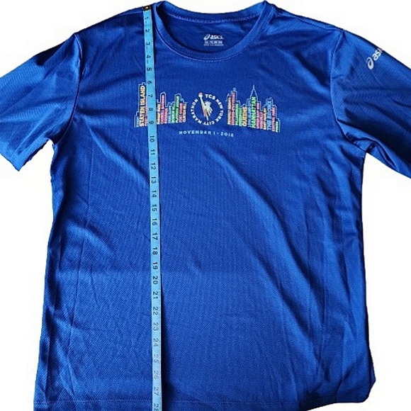 Asics 2015 NYC Marathon Blue Shirt Size XL - Picture 10 of 10